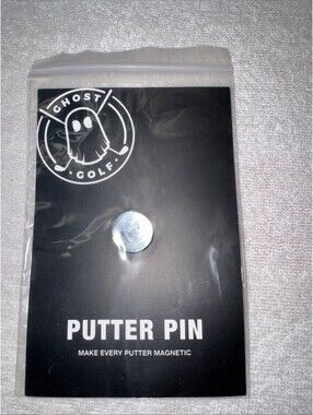 Ghost Golf Putter Pin Magnetic Silver Greenside Towel Grip Cap